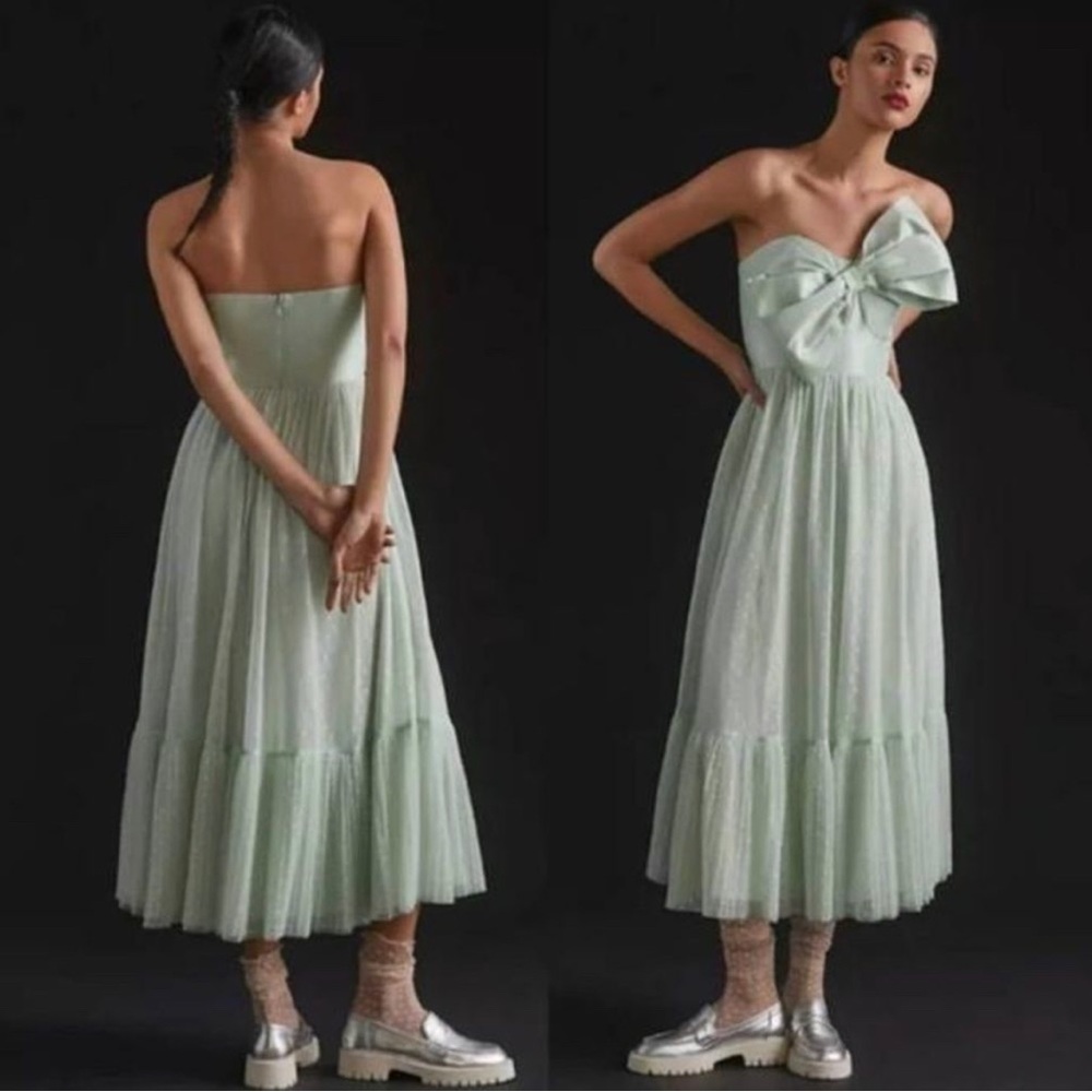 Hutch Tulle Bow Tie Midi Dress